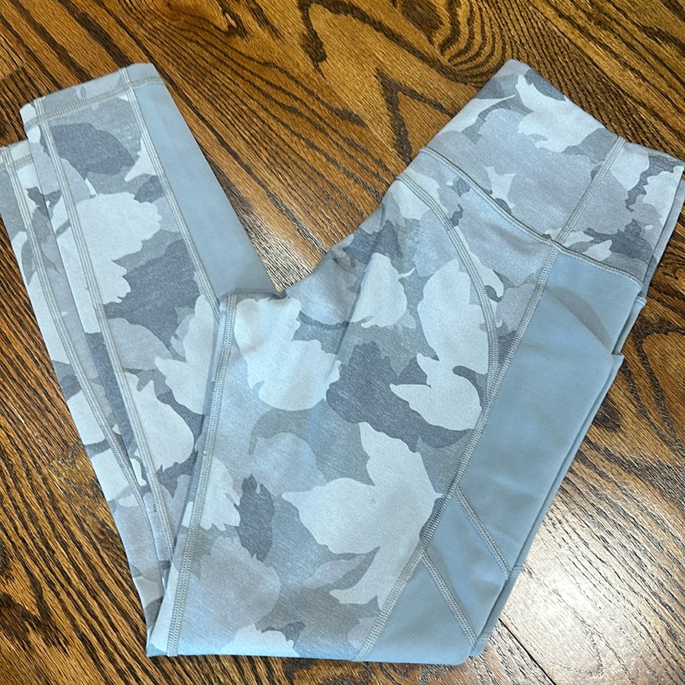 Athleta All-In Gray Camo Leggings
